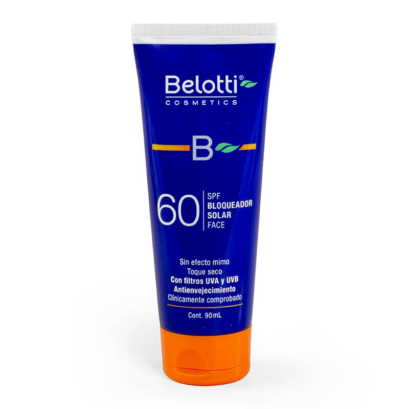 Bloqueador solar SPF 60 x 90 ml Belotti
