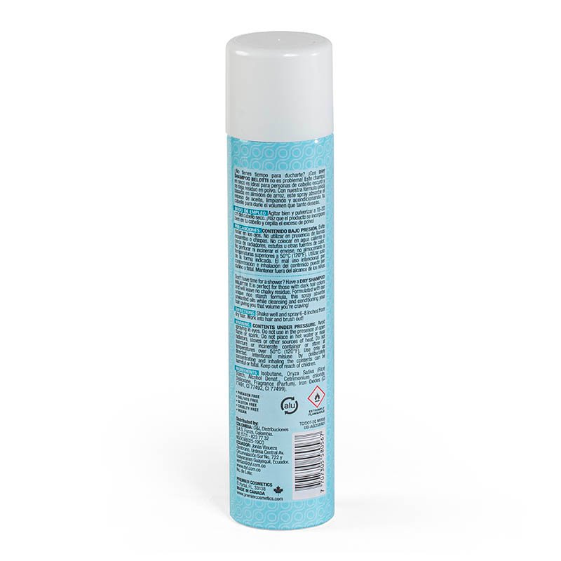Shampoo en Seco Para Cabellos Oscuros y Castaños Belotti 339mL - Image 5