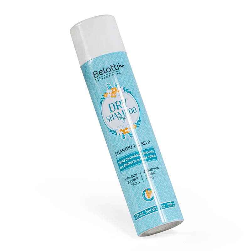 Shampoo en Seco Para Cabellos Oscuros y Castaños Belotti 339mL - Image 4