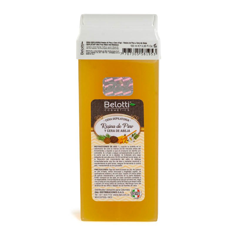 Cera Depilatoria Liposoluble Roll On / Pieles Normales Belotti