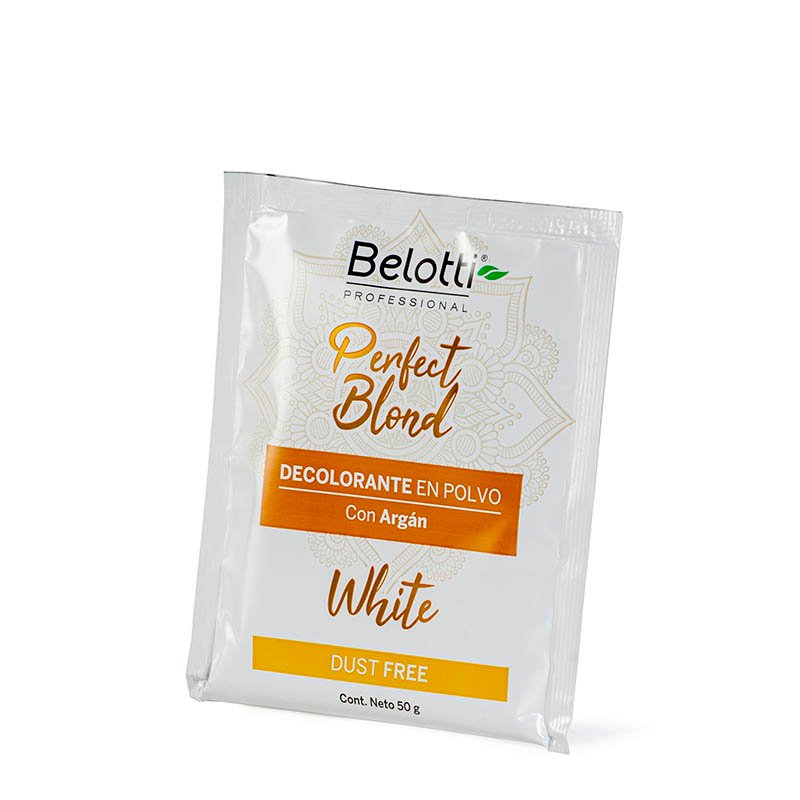 Decolorante en Polvo – Perfect Blond 50gr con Argan Belotti Caja x 12 sobres - Image 4