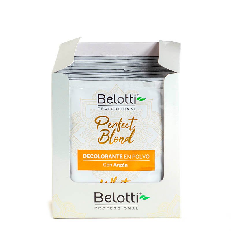 Decolorante en Polvo – Perfect Blond 50gr con Argan Belotti Caja x 12 sobres - Image 3