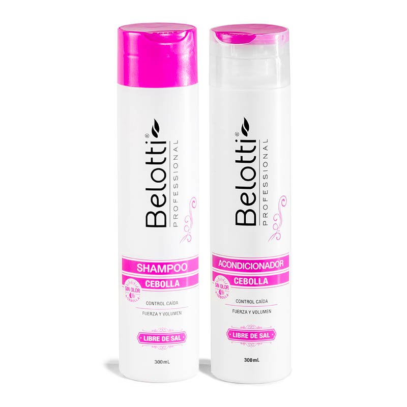 Shampoo y Acondicionador Belotti Cebolla x 300 ml