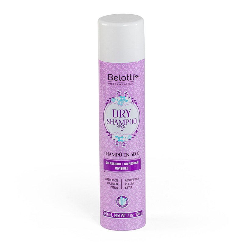 Shampoo en Seco Efecto Invisible Sin Residuos Para Todo Tipo de Cabello Belotti 339mL