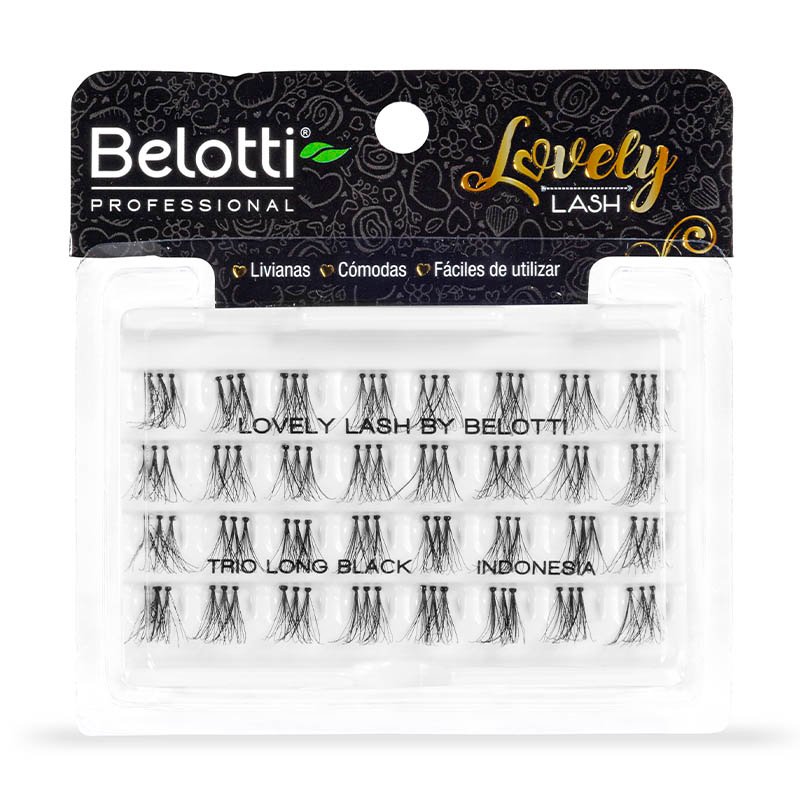 Pestañas Lovely Lash – Trio Long Black