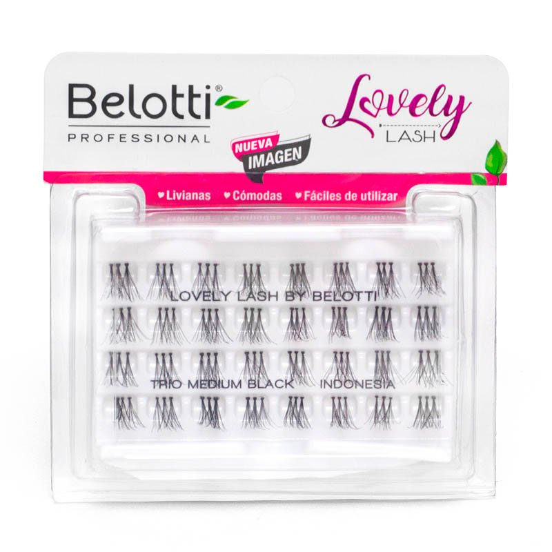 Pestañas Lovely Lash – Trio Medium Black