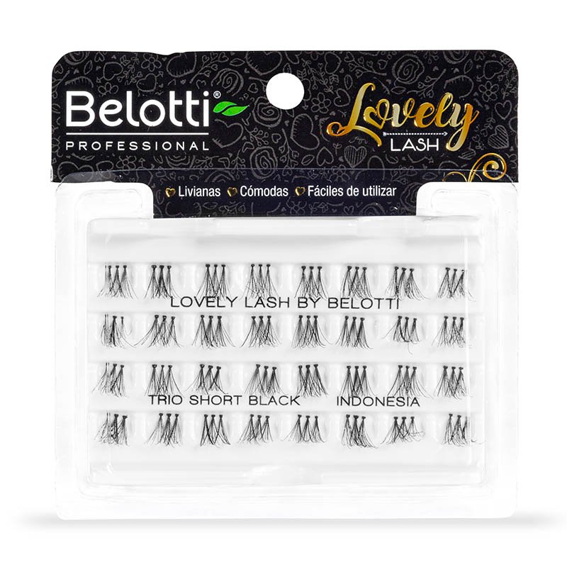 Pestañas Lovely Lash – Trio Short Black