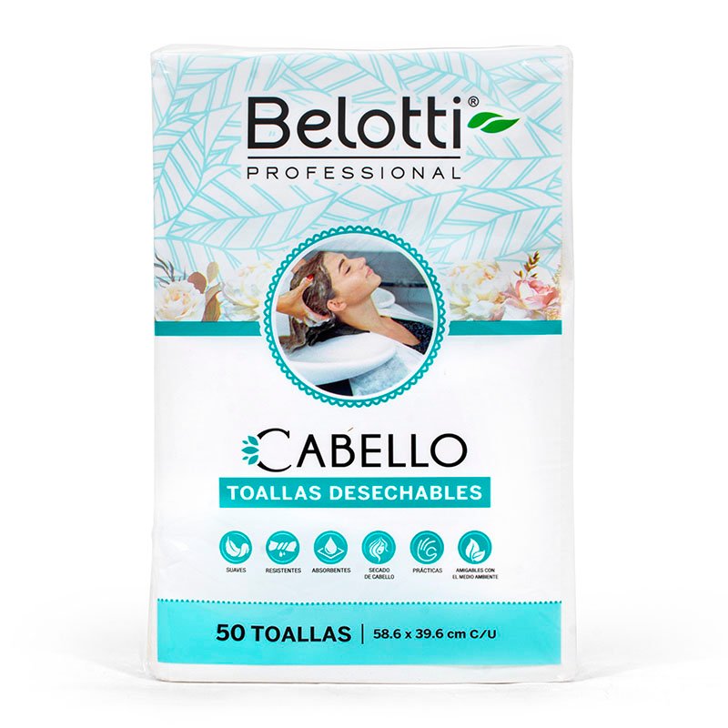 Toallas Desechables Para Cabello Paquete X50 - Belotti