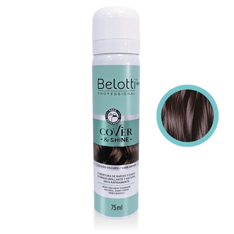BELOTTI COVER & SHINE TONO CASTAÑO OSCURO  75ML